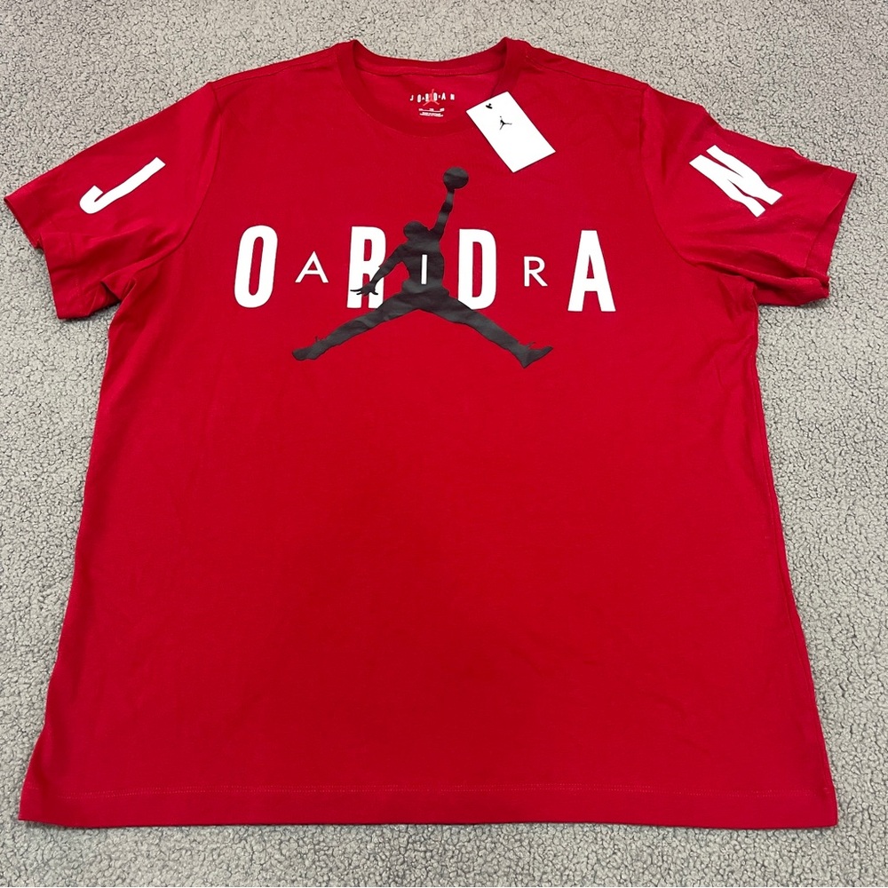 Nike Men’s Air Jordan Jumpman Graphic T Shirt XXL Red Black Logo NWT